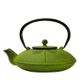 0.8 L Primula/ Dragonfly Cast Iron Green Teapot With 2 Cups And Trivet